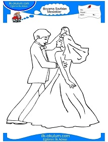 Çocuklar İçin Dansçı Boyama Sayfaları 